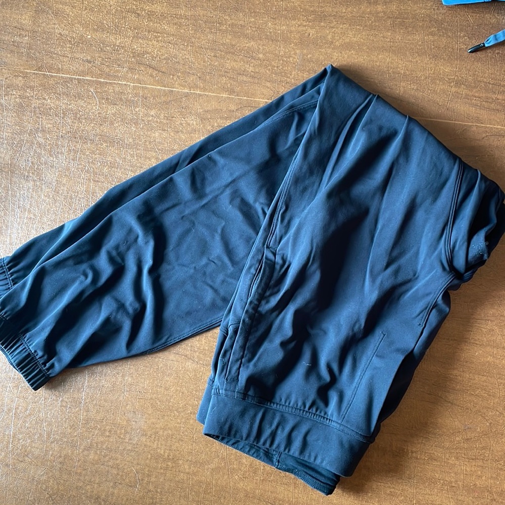 Lulu black surge joggers